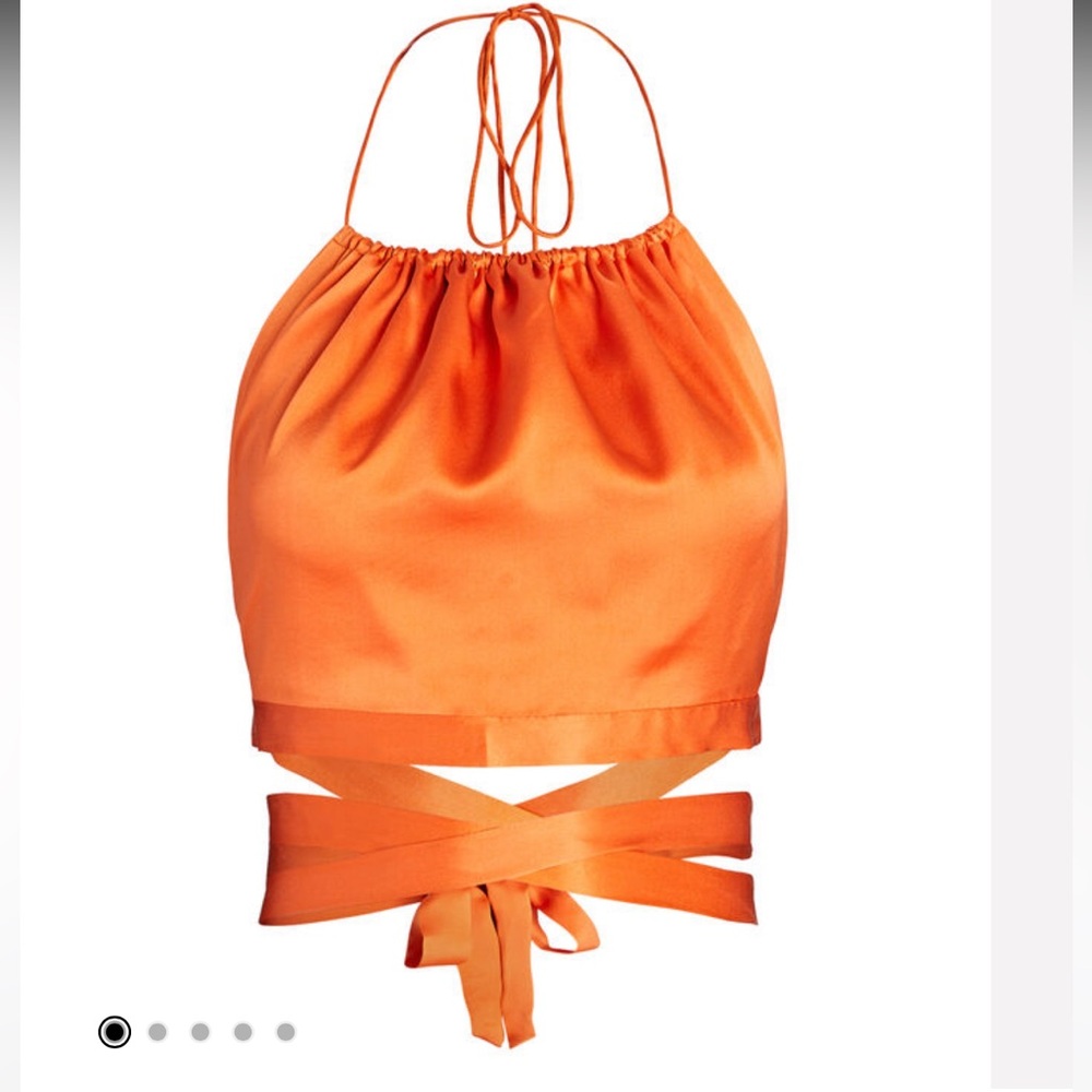 Harmur The Wrapped Up Silk Halter Top
